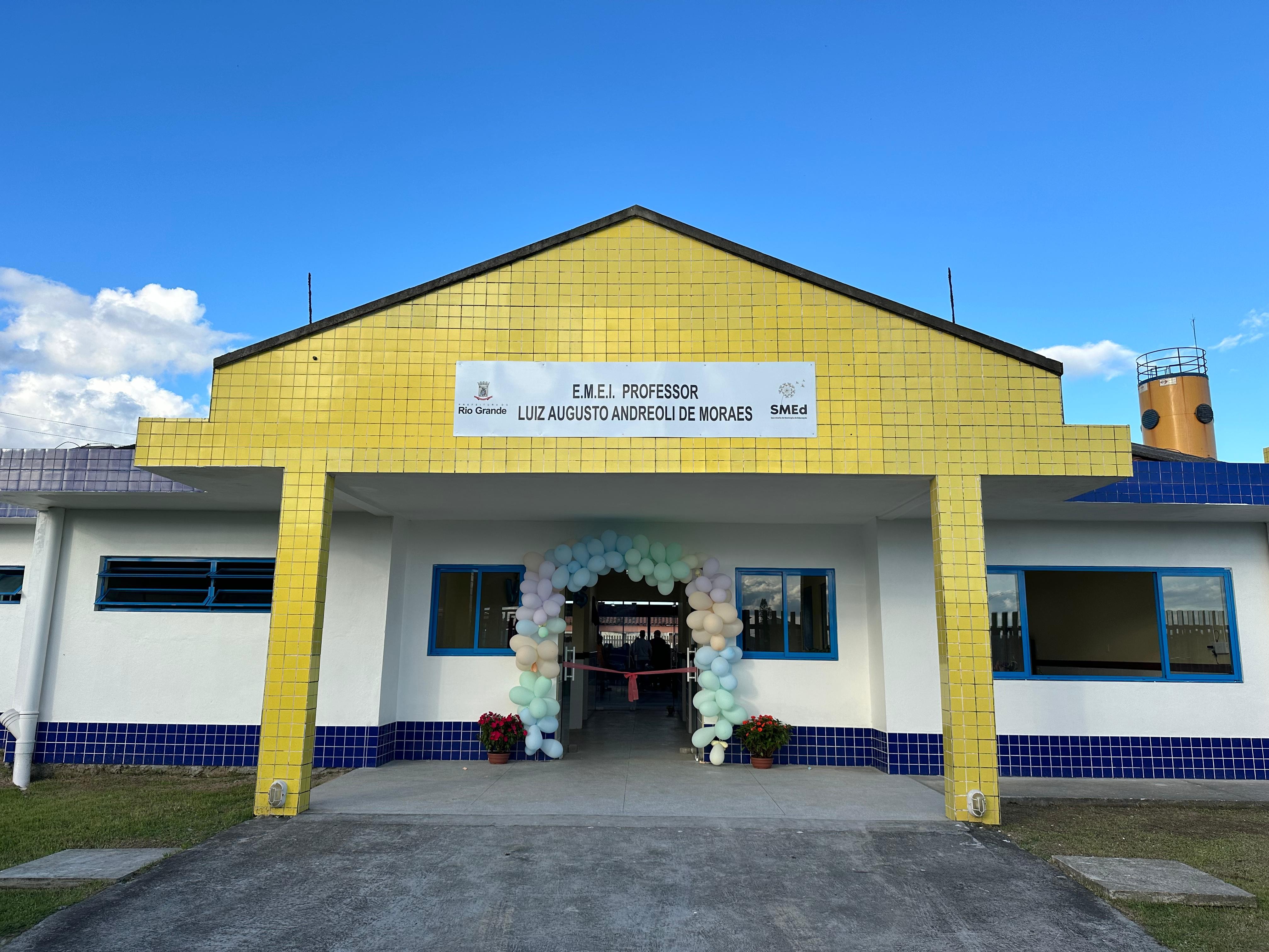 EMEI Prof. Luiz Augusto Andreoli de Moraes é inaugurada no Balneário Cassino