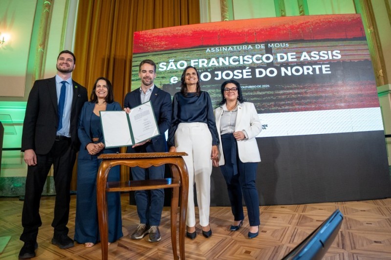Prefeitura de SJN e governo gaúcho assinam documento para viabilizar investimentos na produção do gás hidrogênio