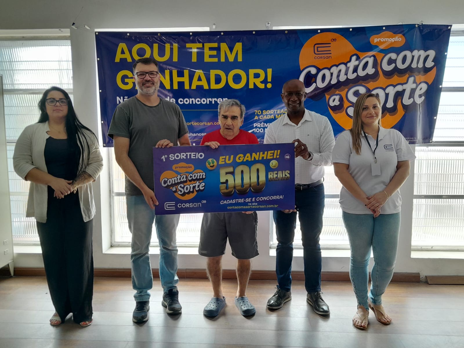 Sorteados da promoção Conta com a Sorte Corsan recebem prêmio em Rio Grande
