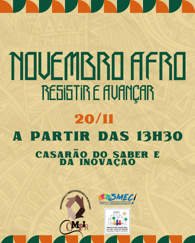 Prefeitura de SJN realiza atividades em alusão ao Dia da Consciência Negra 