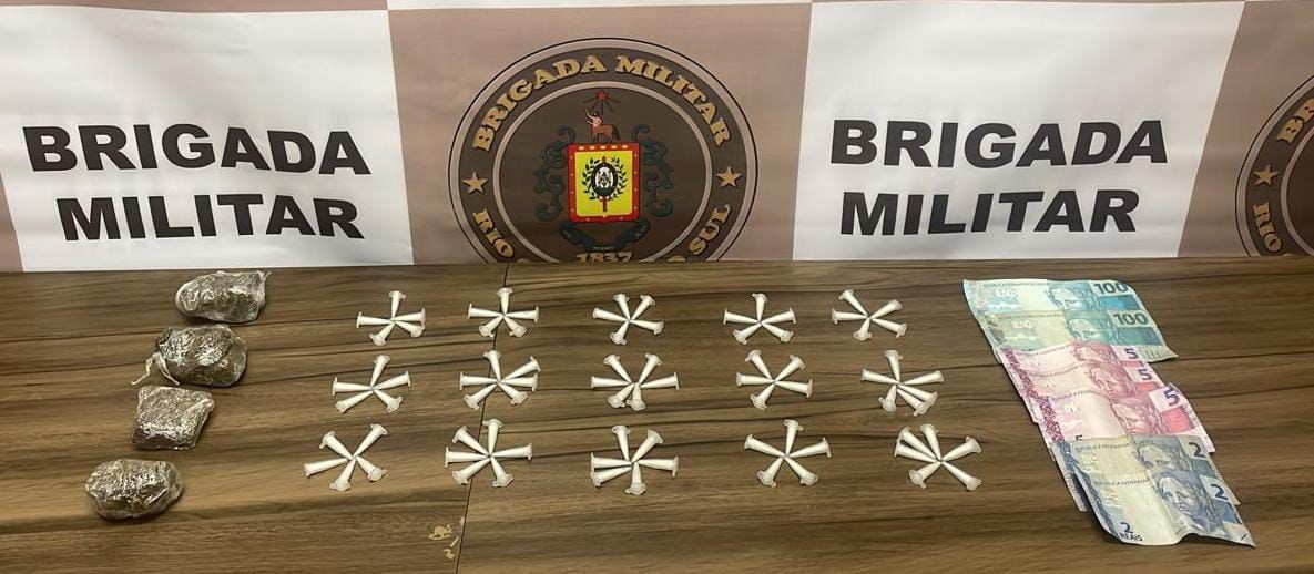 Brigada Militar prende homem por tráfico de drogas em Rio Grande