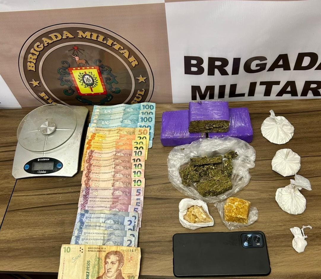 Brigada Militar prende homem por tráfico de entorpecentes em Rio Grande