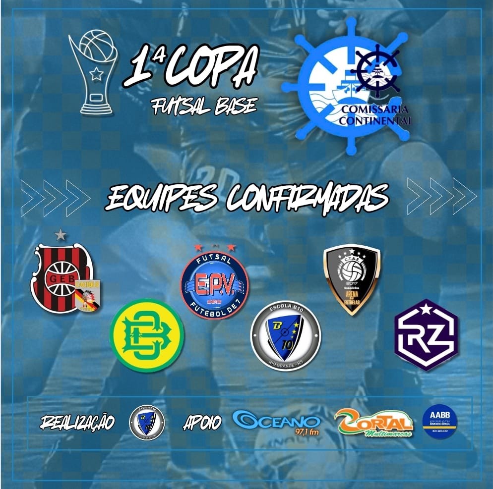 Definidos os confrontos da 1ª Copa Comissária Continental de Futsal de Base