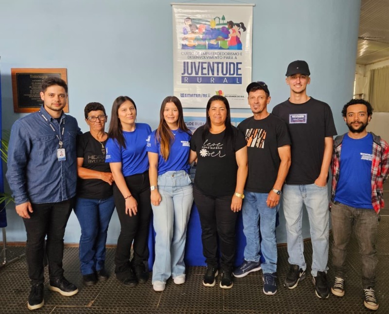 Jovens de São José do Norte concluem curso de empreendedorismo rural promovido pela Emater-RS