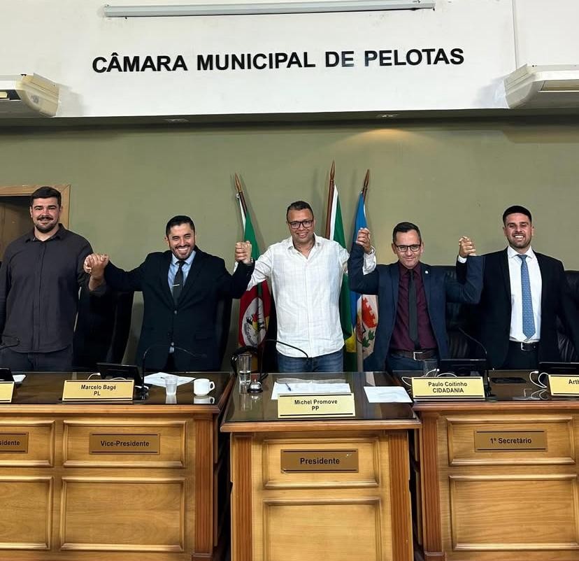 Michel Promove é eleito presidente da Câmara de Vereadores de Pelotas
