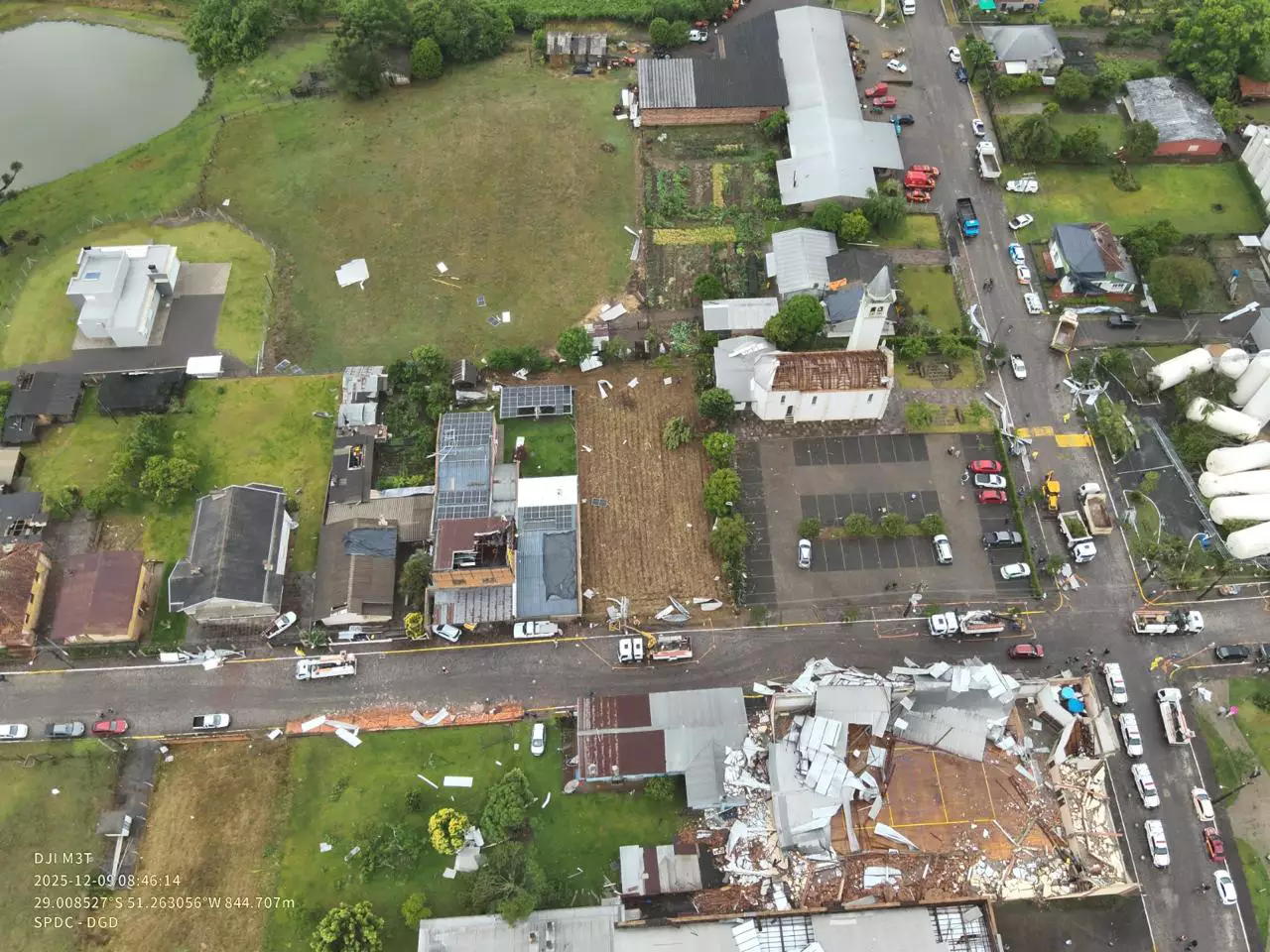 Passagem do ciclone extratropical no RS causa danos em pelo menos 14 municípios do estado 