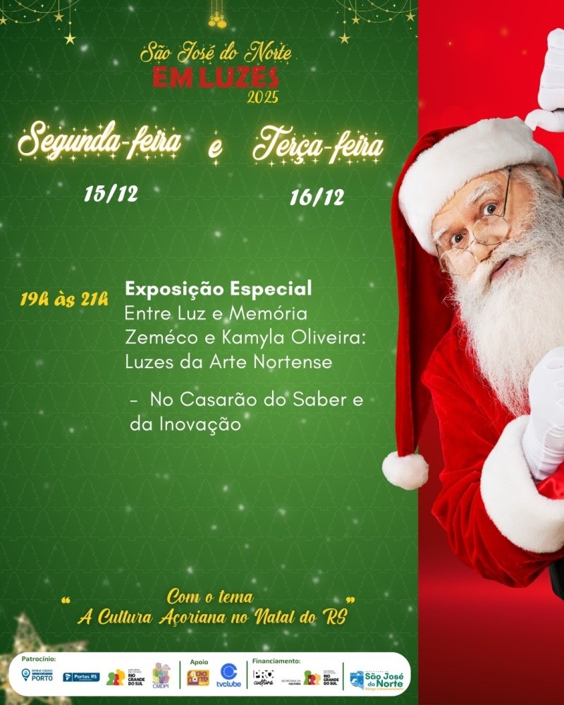 Exposição Entre Luz e Memória integra programação do 16º São José do Norte em Luzes