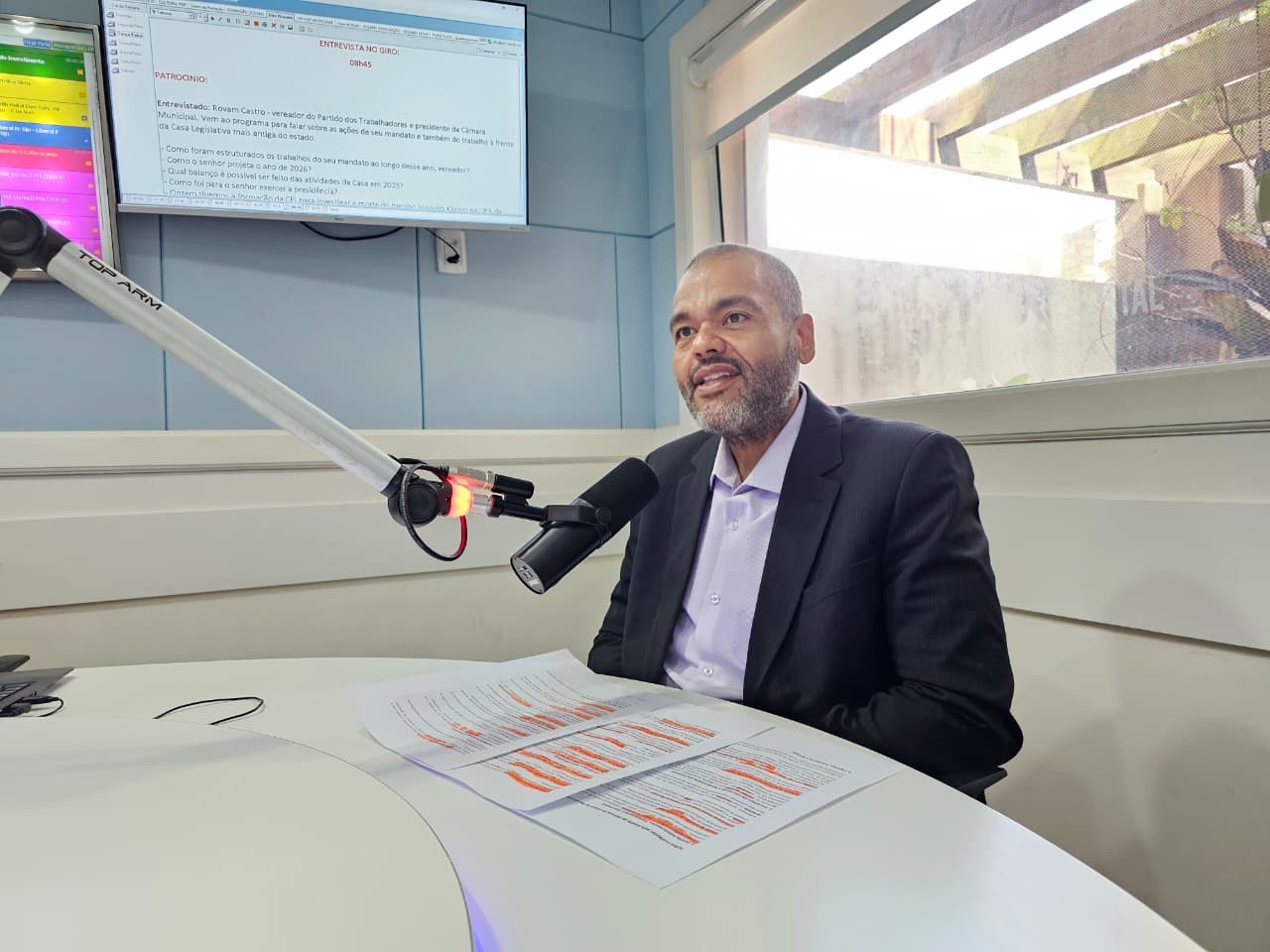 Entrevista do Giro desta terça-feira (16), recebeu o presidente da Câmara Municipal do Rio Grande, vereador Rovam Castro (PT)