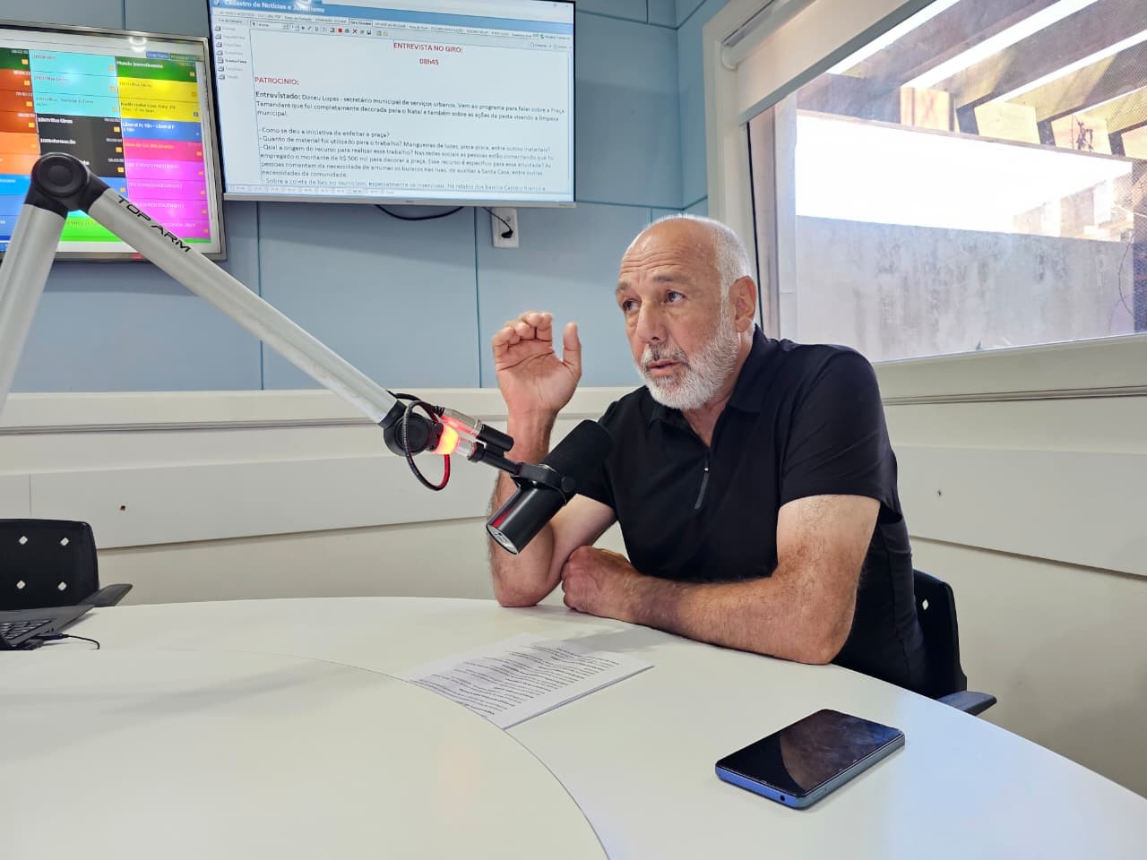Entrevista do Giro desta quinta-feira, recebeu o secretário municipal de serviços urbanos, Dirceu Lopes