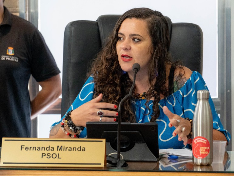 Comissão de Ética da Câmara de Pelotas votará caso da vereadora Fernanda Miranda na segunda