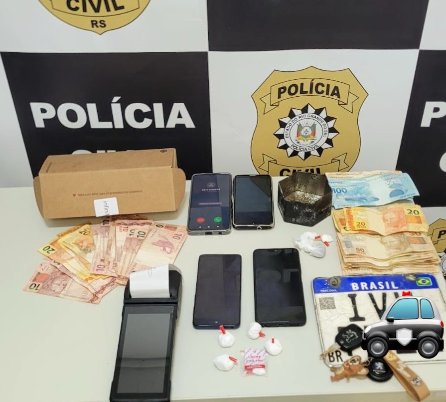 Polícia Civil prende dois suspeitos e desarticula esquema de tele-entrega de drogas no balneário Cassino
