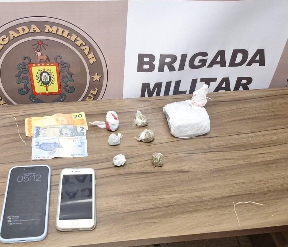 Brigada Militar apreende dois adolescentes por ato infracional análogo ao tráfico de drogas em Rio Grande
