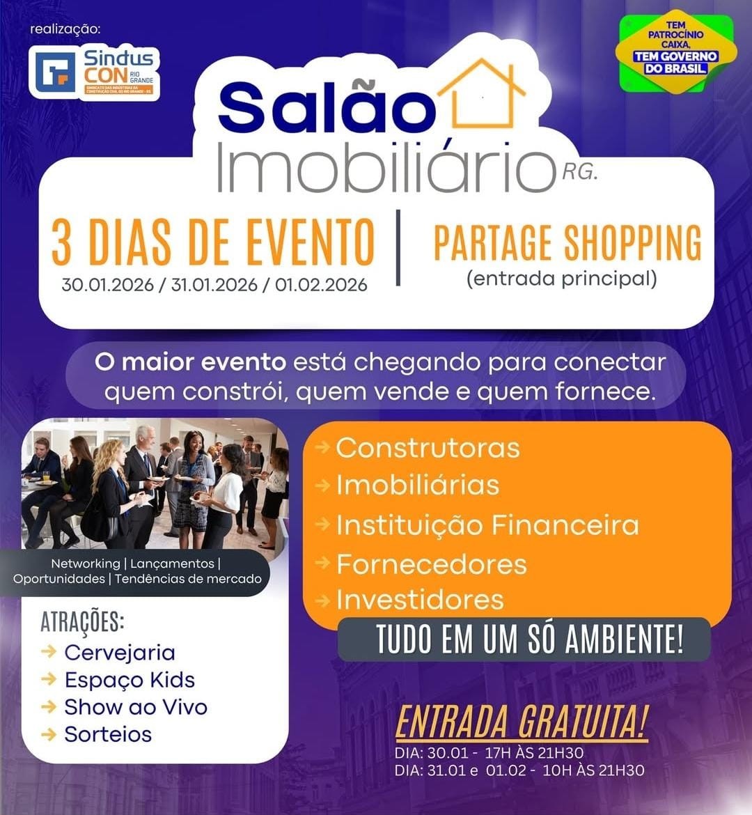 Salão Imobiliário inicia hoje com divulgação de empreendimentos e expectativa de bons negócios