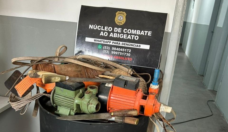 Polícia Civil recupera pertences furtados de propriedades rurais na Vila da Quinta