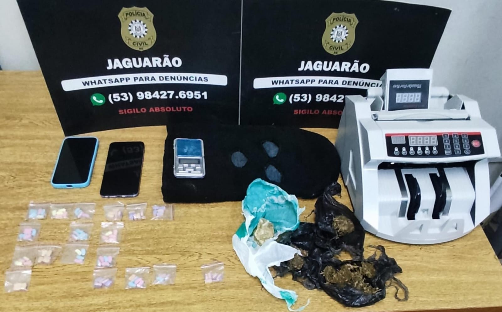 Tráfico de drogas leva à prisão de homem em Jaguarão