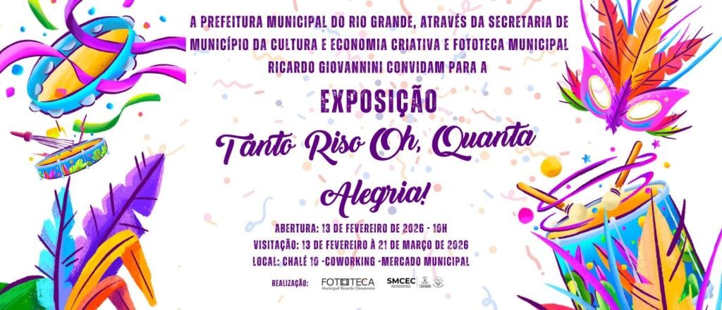 Exposição resgata memórias do Carnaval de Rio Grande no Mercado Público