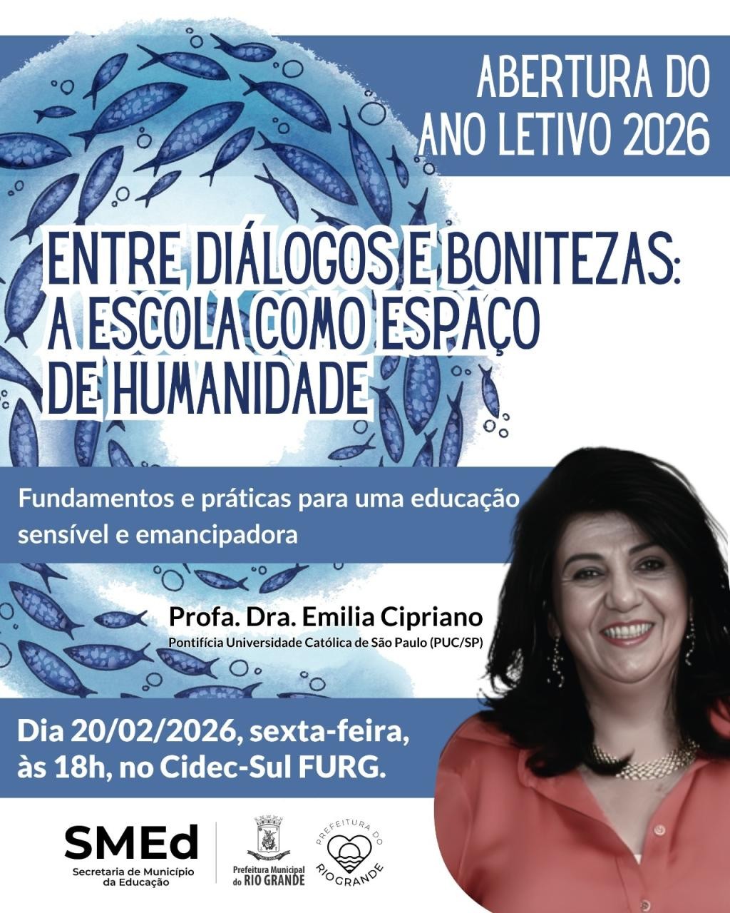 Evento marca abertura do ano letivo de 2026 na rede municipal de Rio Grande