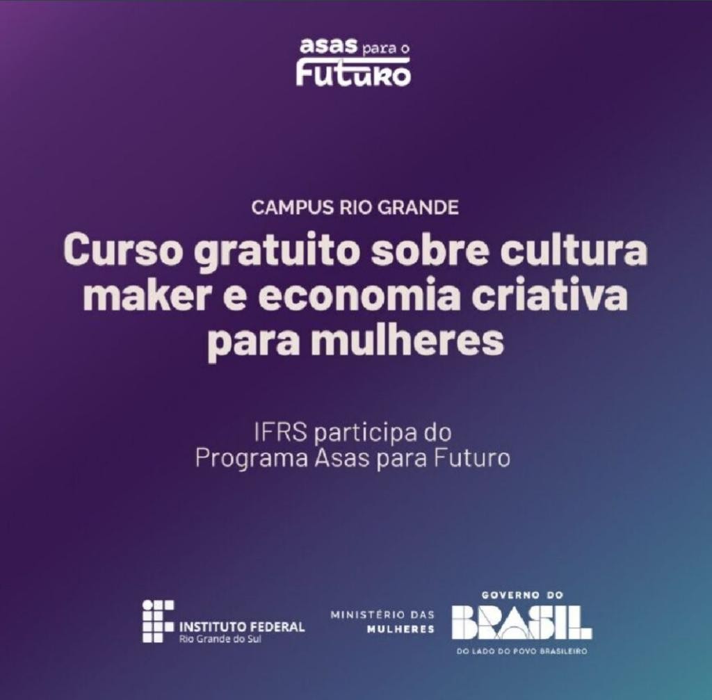 IFRS estende prazo de inscrições para curso gratuito do Programa Asas para o Futuro