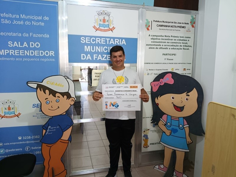 Três moradores de São José do Norte são contemplados no Nota Fiscal Gaúcha