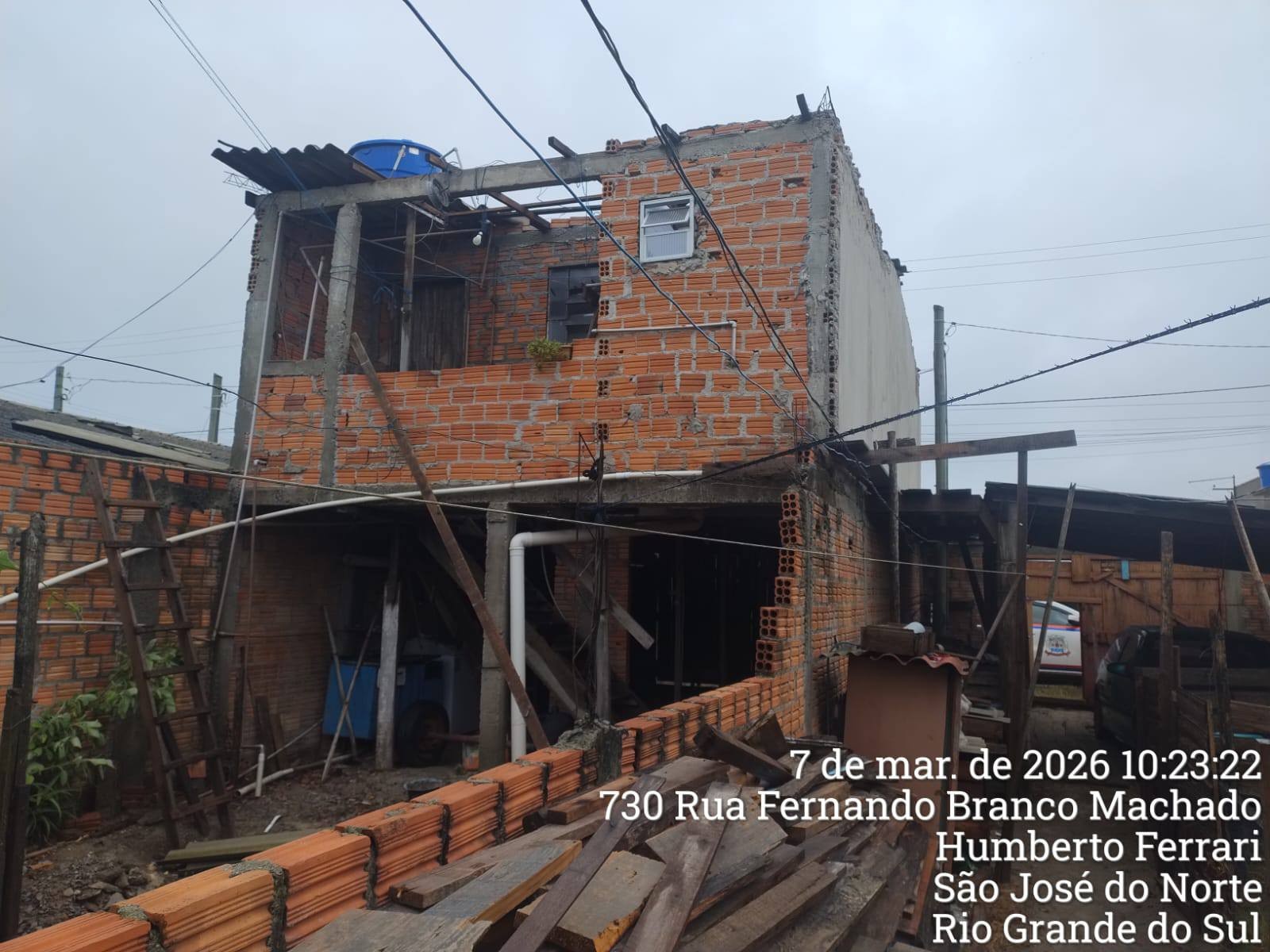 Defesa Civil atende ocorrências após fortes chuvas e ventos em São José do Norte