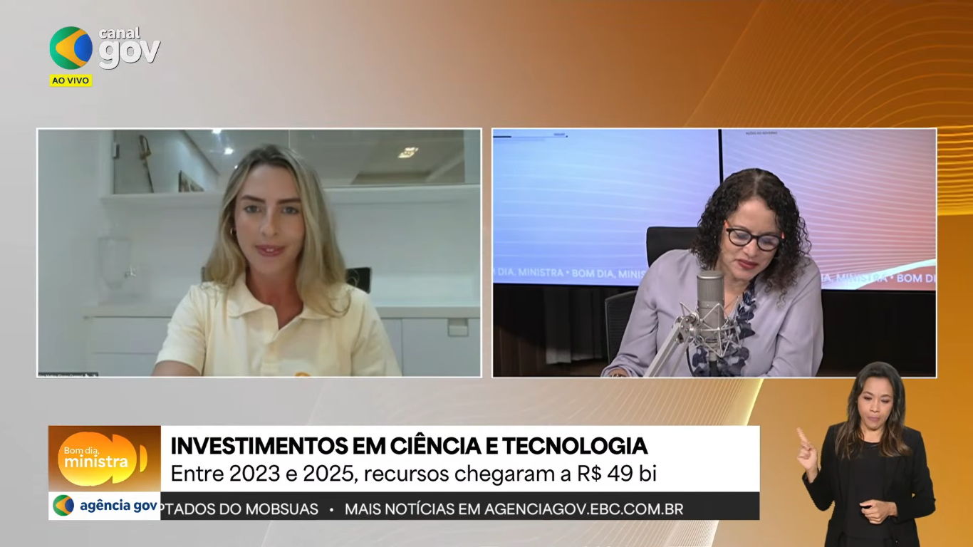 Grupo Oceano participa do Bom Dia, Ministro e questiona Luciana Santos sobre investimentos em inovação no Sul do RS