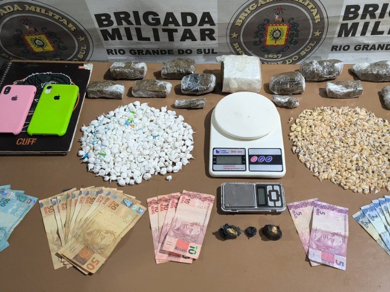 Homem é preso por tráfico de entorpecentes na Sanga Funda, em Pelotas