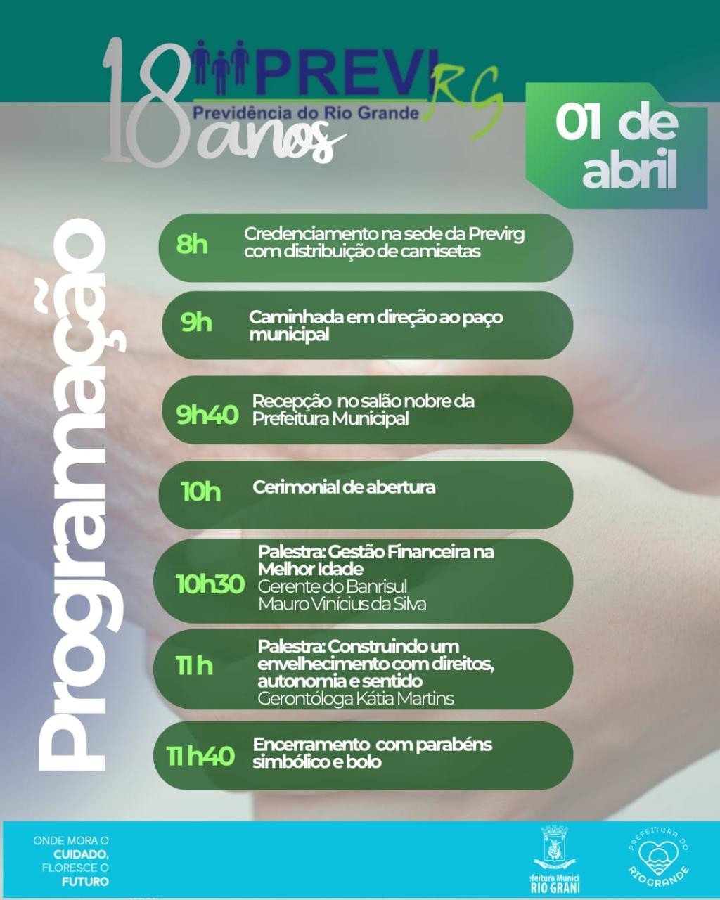Previrg celebra 18 anos com evento e programação especial em Rio Grande