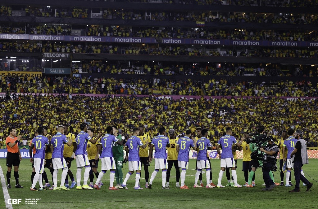 Na estreia de Ancelotti, Brasil empata sem gols com o Equador pelas Eliminatórias
