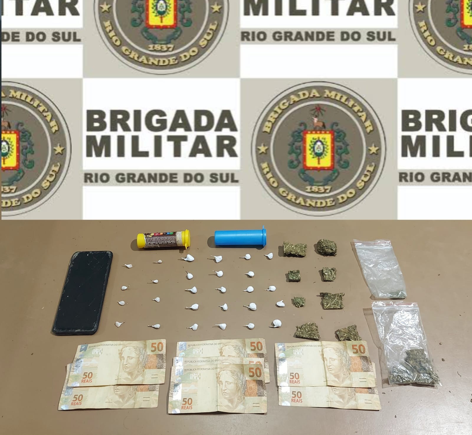 Homem é preso por tráfico de drogas no bairro Jardim América, em Capão do Leão