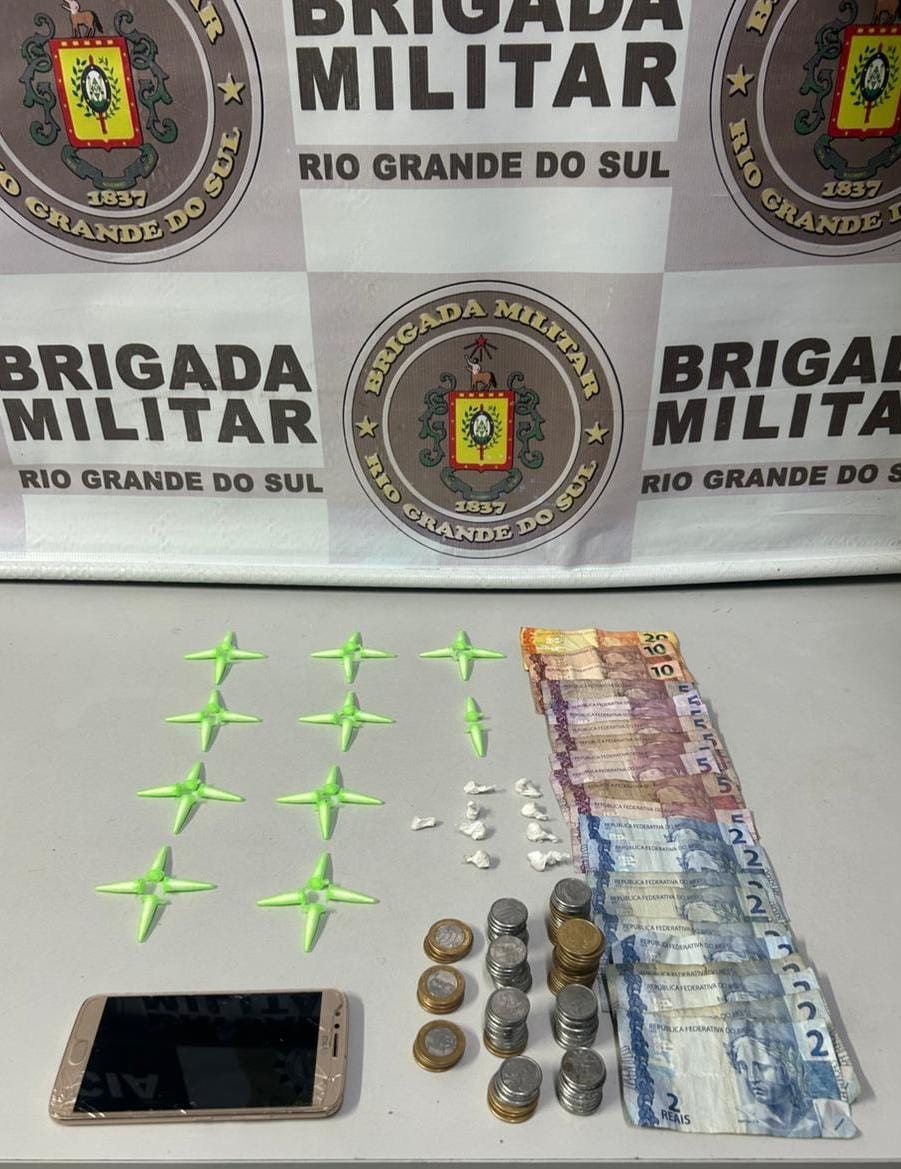 Brigada Militar prende homem por tráfico de drogas no bairro Bosque, em Rio Grande