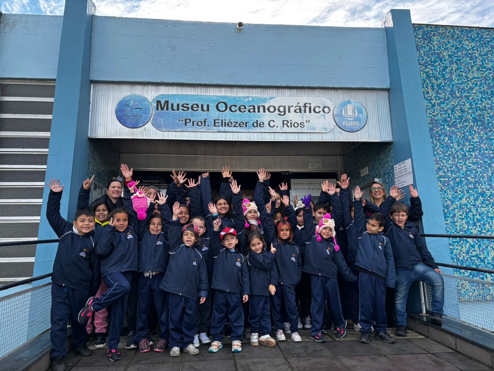 Estudantes da Escola Franklin Roosevelt visitam Museu Oceanográfico no Junho Sustentável