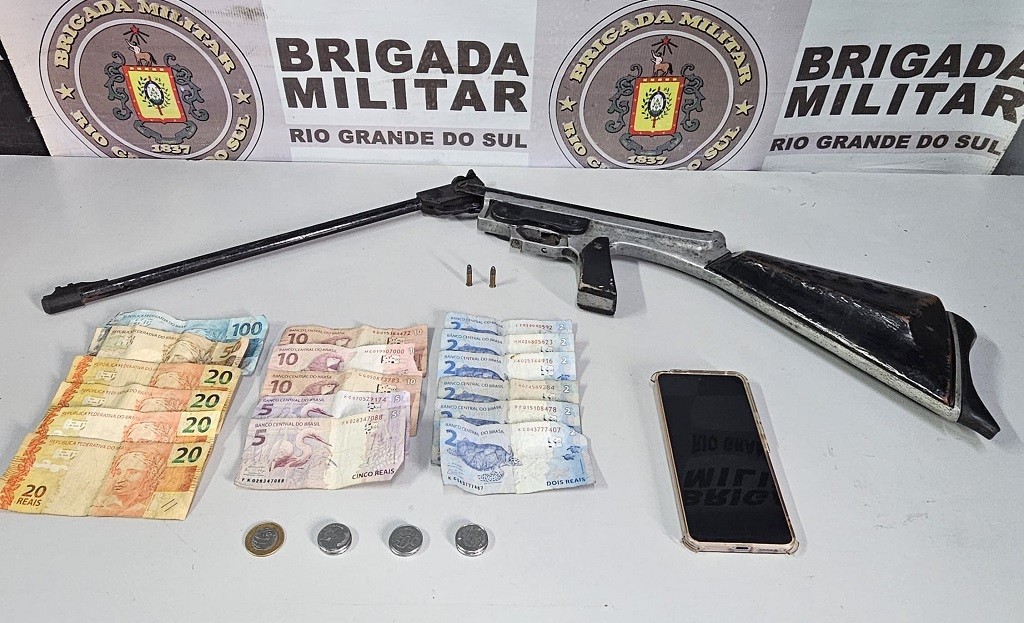 5º BPChq prende homem por posse irregular de arma de fogo na Querência