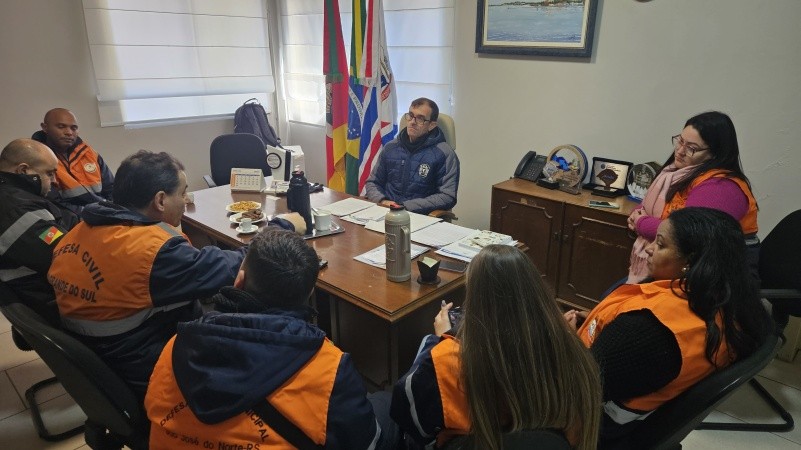 Prefeitura de São José do Norte e Defesa Civil discutem ações preventivas diante da possibilidade de elevação da Lagoa dos Patos