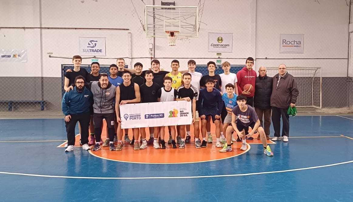 Clube de Regatas Rio Grande recebe treinamentos da Seleção Gaúcha Sub-15 de Basquete