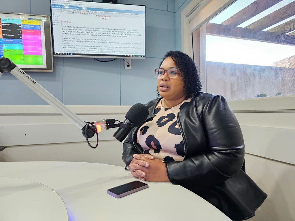 Giro Oceano recebe a secretária de assistência social Dianelise Amaral