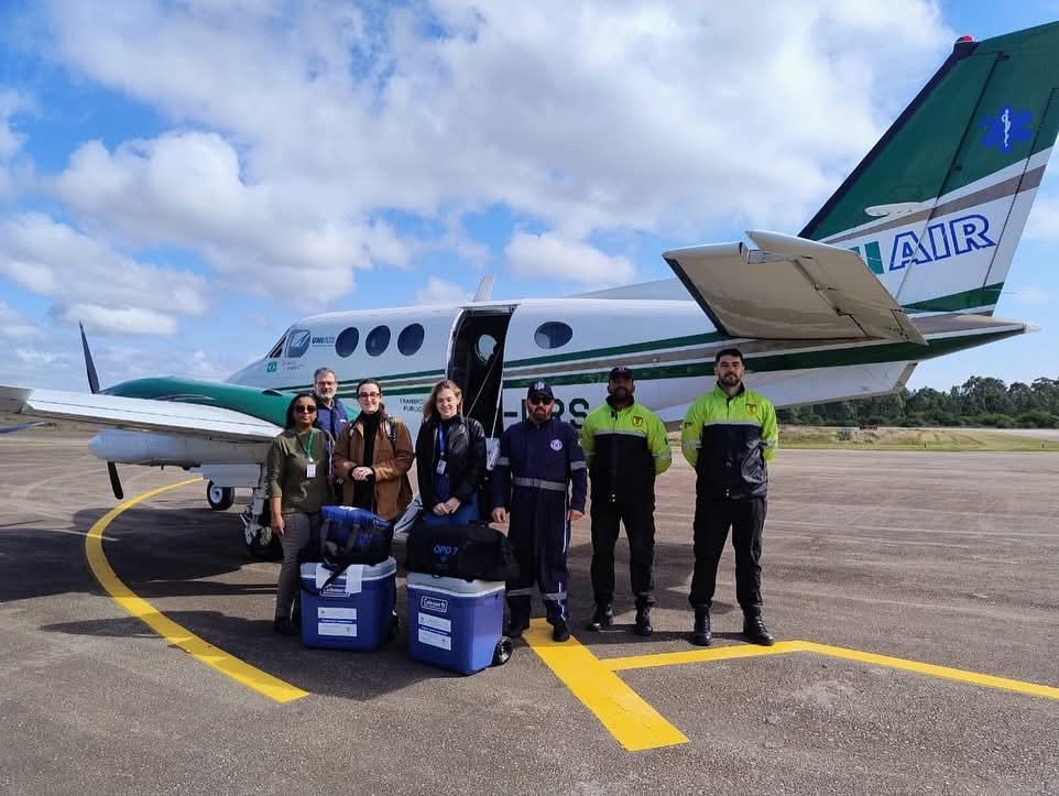 Agentes de trânsito de Rio Grande auxiliam em escolta de equipe que transportava órgãos para transplante