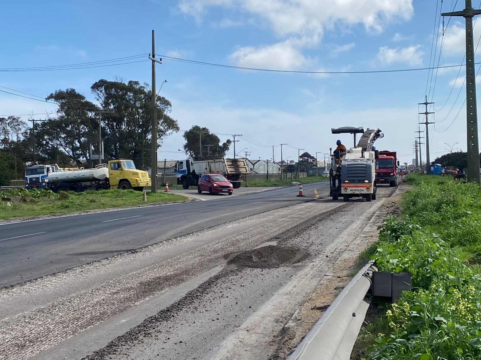 Ecovias Sul trabalha na conclusão das obras de recapeamento na BR-392 em Rio Grande
