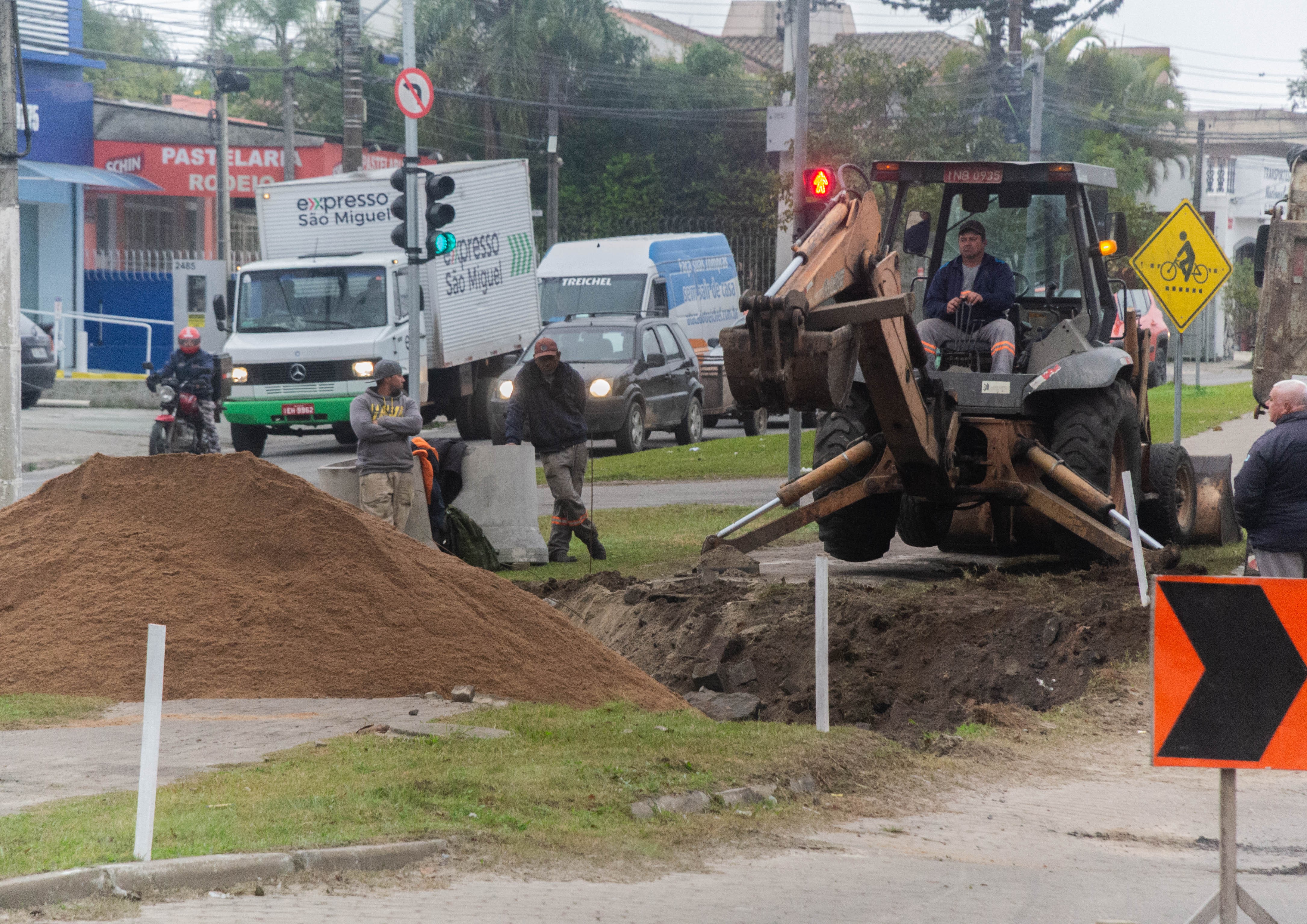 Requalificação da avenida Fernando Osório entra na reta final e deve ser concluída ainda neste semestre