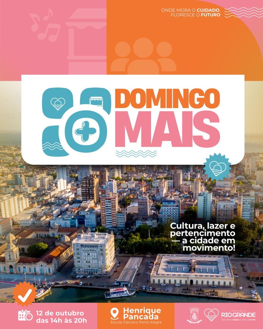 Domingo Mais leva programação especial do Dia das Crianças à orla da Henrique Pancada
