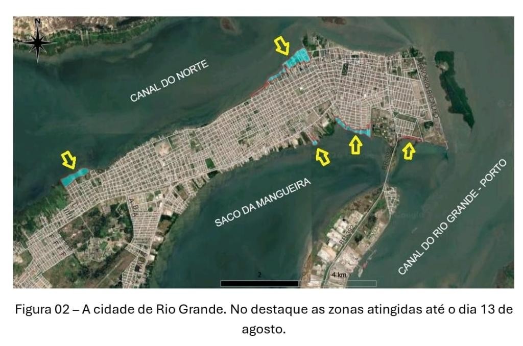 Após dias de chuva e elevação da Lagoa, Rio Grande decreta situação de emergência