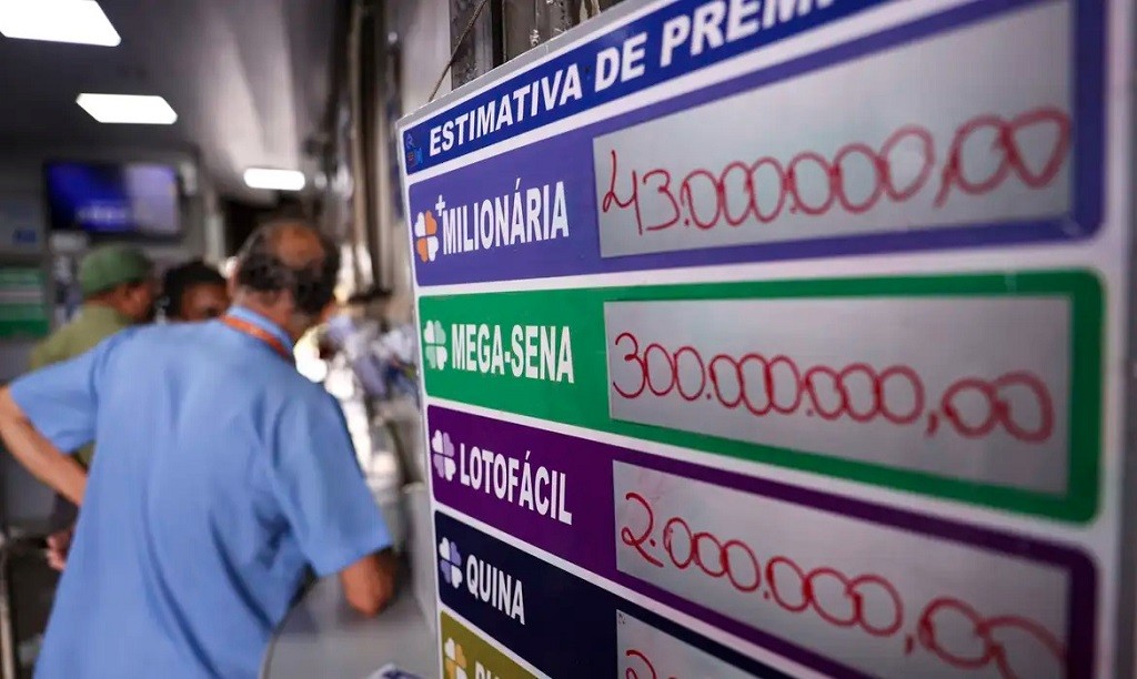 Mega-sena não tem acertador e prêmio acumula para R$ 45 milhões