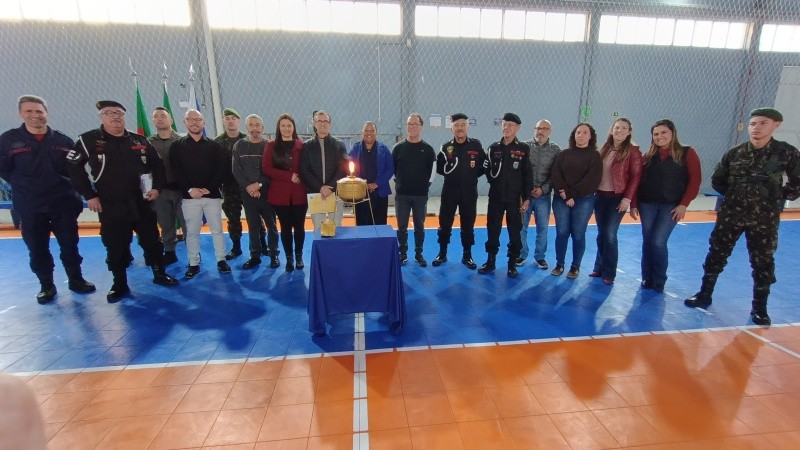 São José do Norte recebe chama da Semana da Pátria em cerimônia no Ginásio Mário Malta
