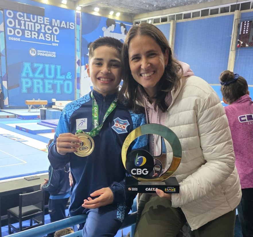 Aos 12 anos, riograndino é campeão brasileiro e conquista seis medalhas na ginástica