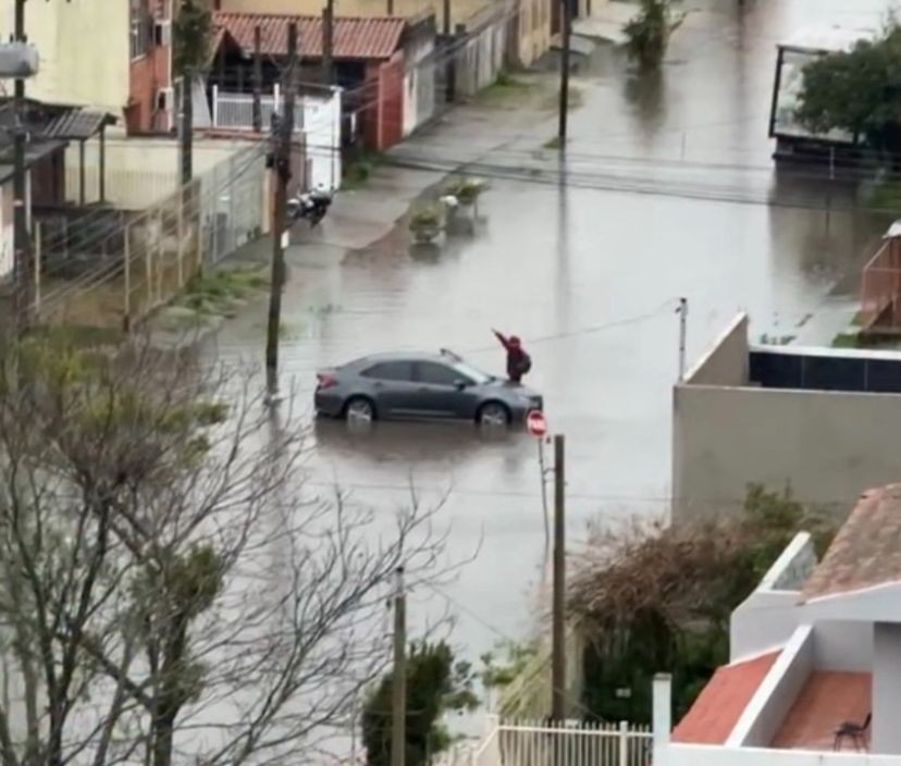 Pelotas registra casas danificadas por granizo e alagamentos nesta sexta
