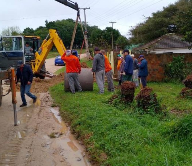 SDR conclui obra emergencial na estrada do Monte Bonito, em Pelotas
