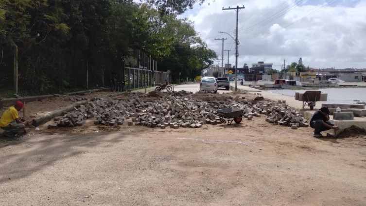 Prefeitura de Pelotas conclui barreira de contenção no Quadrado
