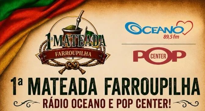 1ª Mateada da Oceano Pelotas acontece neste domingo na Praça Cipriano Barcelos