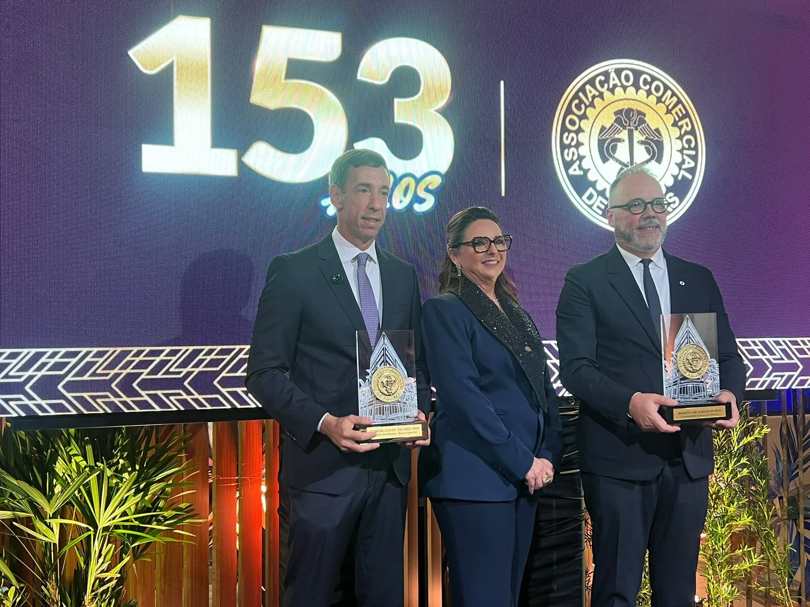 Associação Comercial de Pelotas entrega homenagens e comemora aniversário de 153 anos