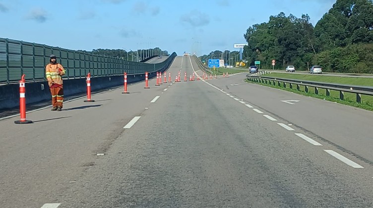 DNIT alerta para desvio no km 509 da BR-116 em Pelotas