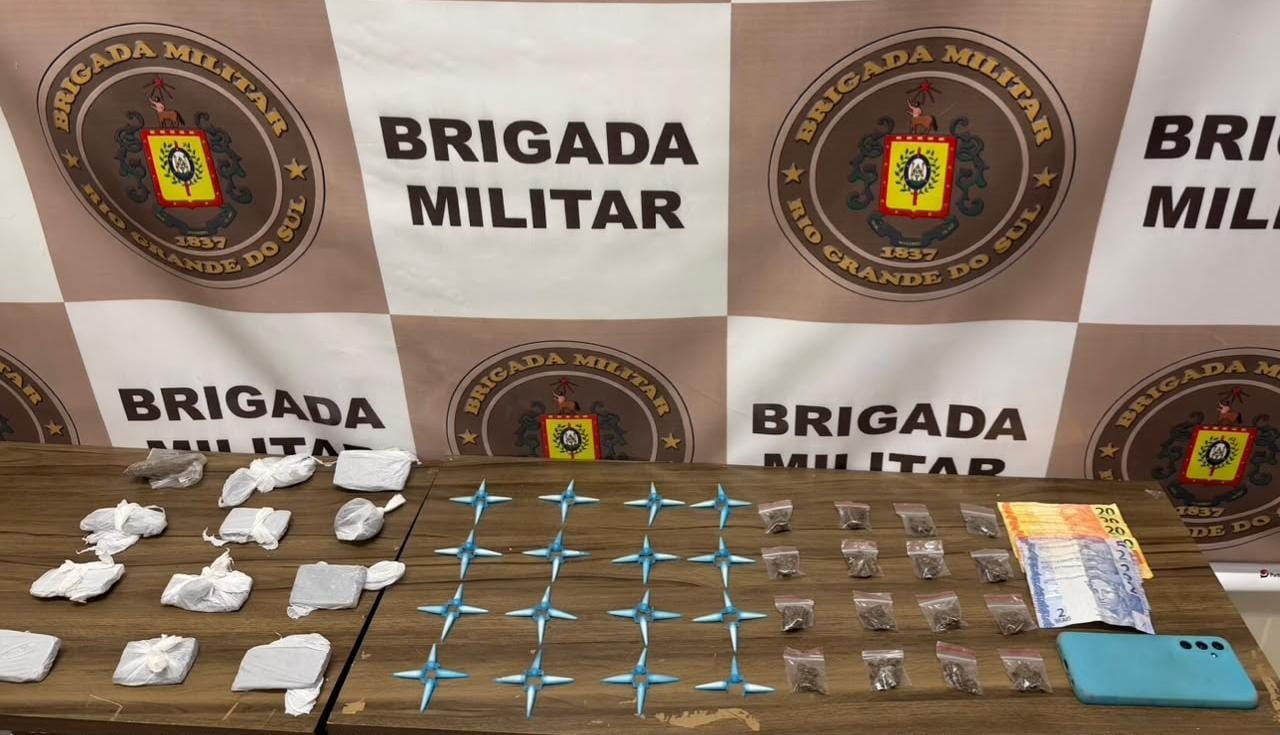 Brigada Militar prende três homens por tráfico de drogas em dois bairros de Rio Grande